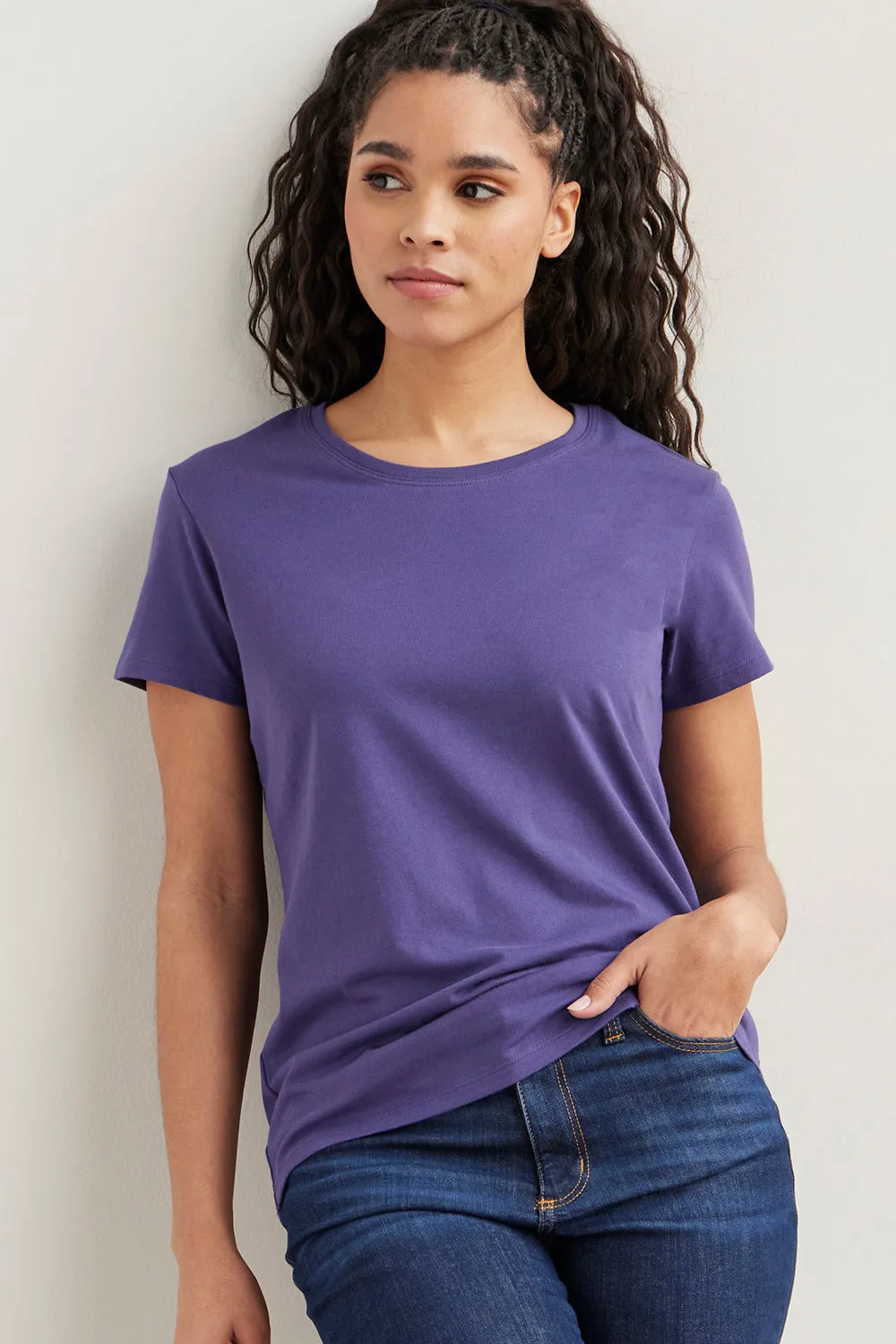 Women's Organic Relaxed Crew Neck T-shirt